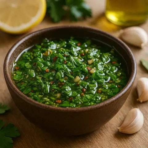 Chimichurri recept – argentinská omáčka k masu na grilu