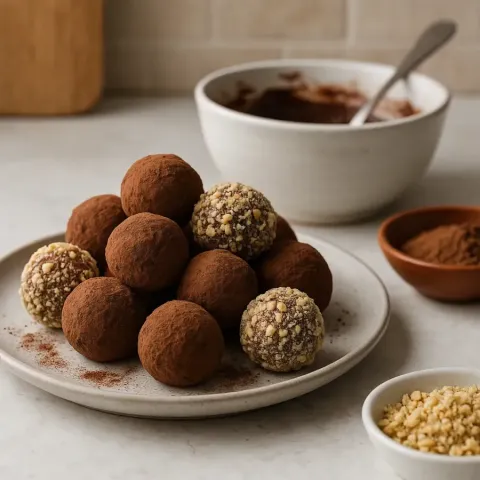 Čokoladne kroglice – recept za mehke domače praline