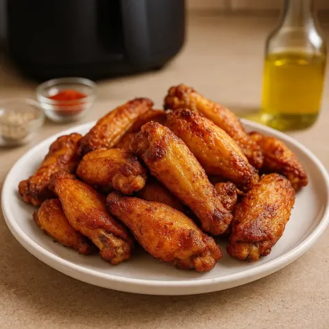 Hrustljava airfryer piščančja krilca – brez olja!