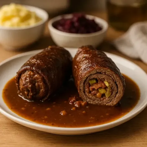 Roulades de bœuf à l’allemande – Recette traditionnelle de grand-mère