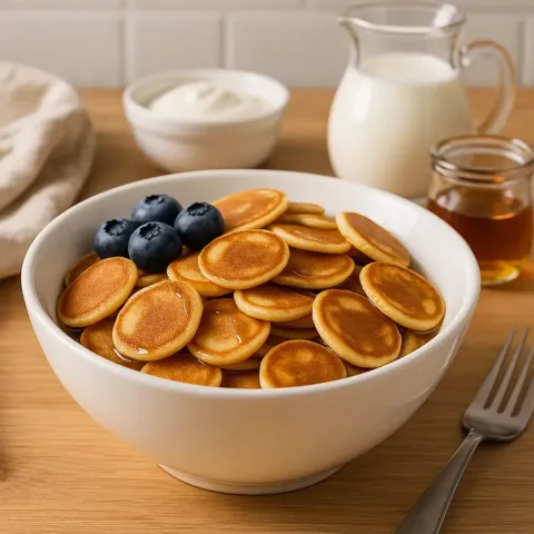Mini Pancake Cereal – TikTok Viral Breakfast in 10 Minutes