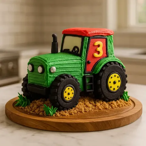 Traktorkake oppskrift – enkel bursdagskake for barn