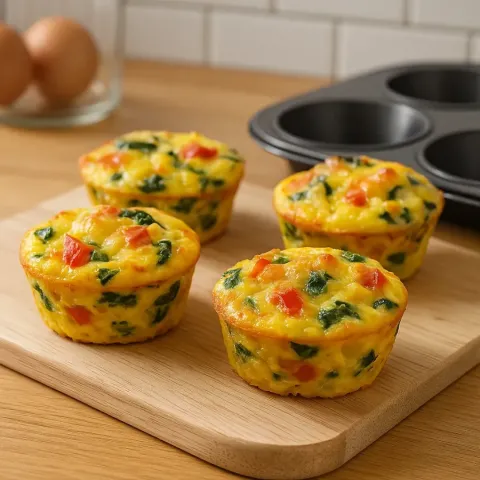 Muffiny jajeczne na szybkie i zdrowe śniadanie
