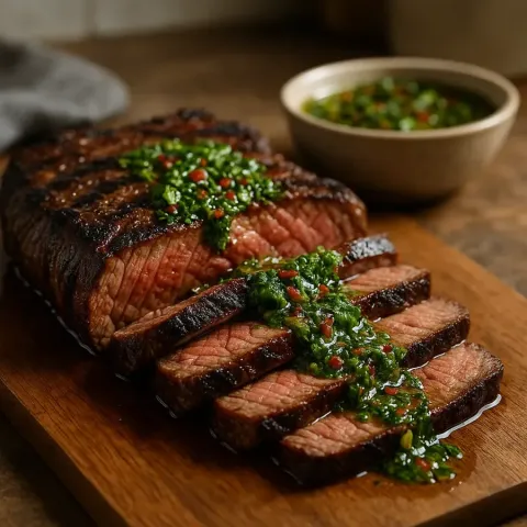 Grillet oksebiff med chimichurri – enkelt og smakfullt