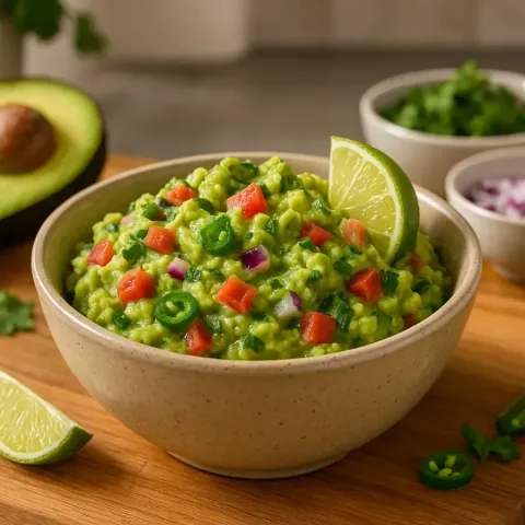 Domácí guacamole s limetkou a koriandrem – rychlé, svěží a chutné