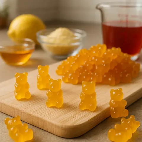 Ositos de goma saludables hechos en casa (fácil y sabroso)