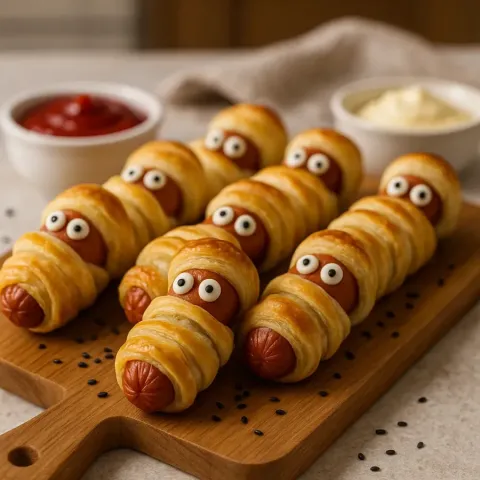 Hot dogi mumie dla dzieci – szybka i łatwa halloweenowa przekąska