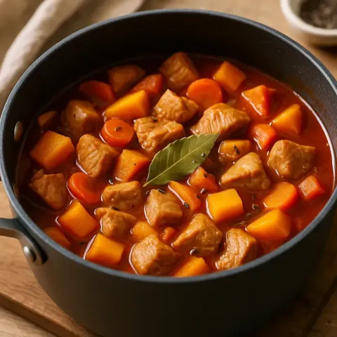 Kurpitsa-kalkkunagoulash anisilla ja makealla paprikalla – helppo resepti