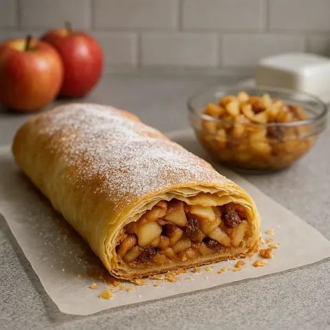 Strudel esloveno de manzana – receta fácil de Jabolčni Zavitek con sabor tradicional