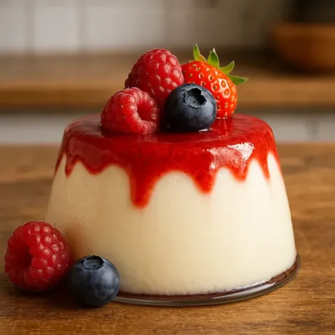 Italská Panna Cotta – recept na krémový dezert s čerstvým ovocem