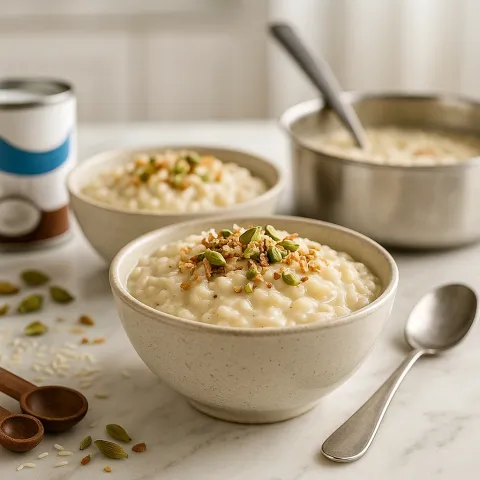Creamy Coconut Cardamom Rice Pudding – Exotic Comfort Dessert