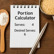 Portionsrechner: Rezepte einfach für jede Personenanzahl anpassen