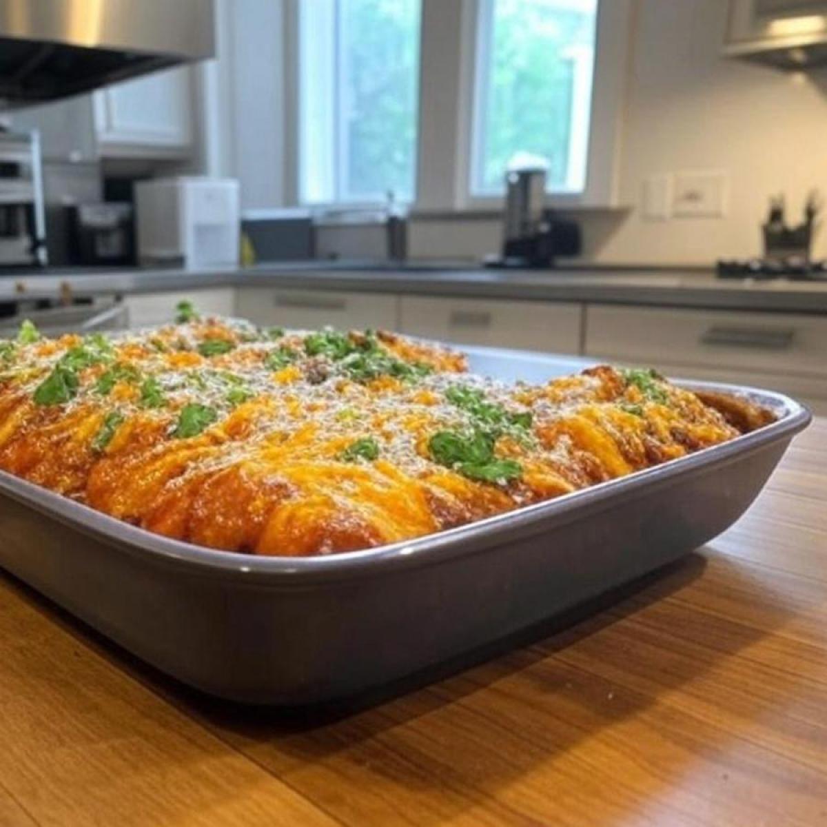 Easy Beef Enchiladas with Red Sauce