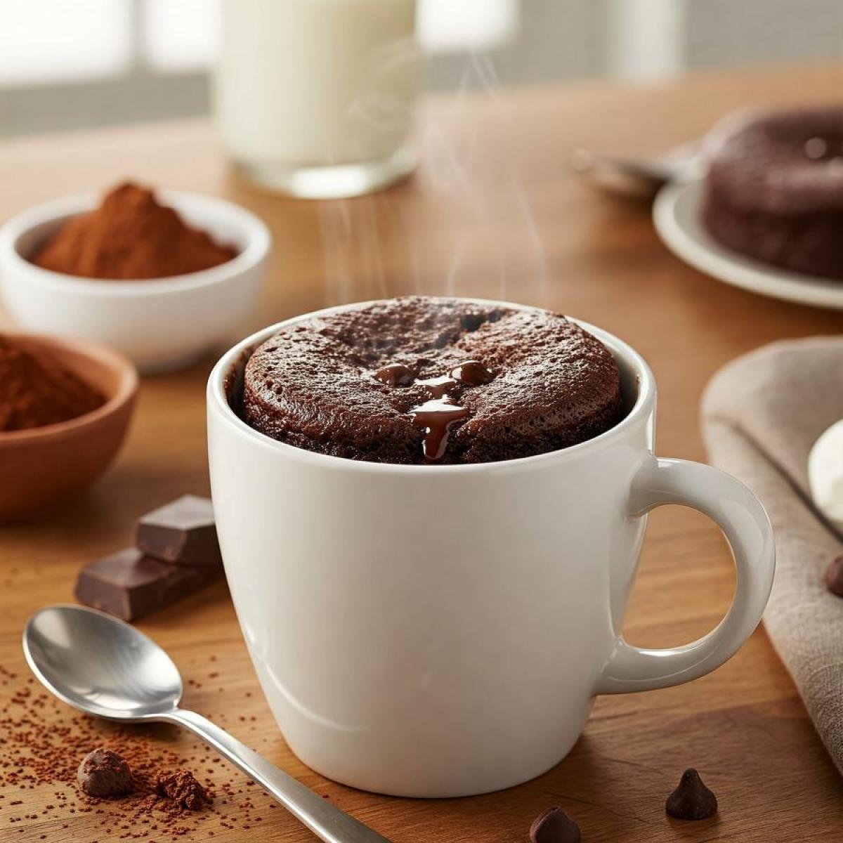Quick and Easy Microwave Chocolate Mug Cake Recipe