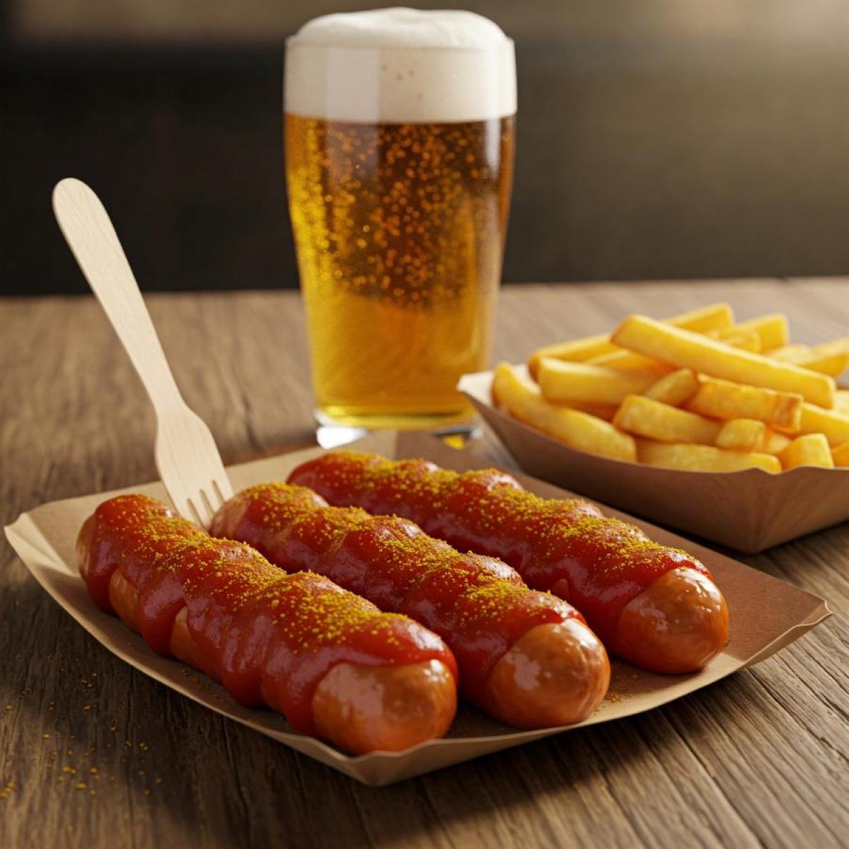 Autentisk Tysk Currywurst Oppskrift – Enkel og Rask-image